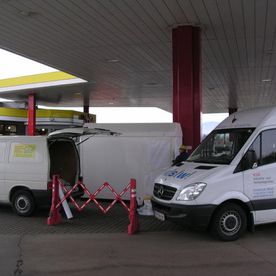 Reparatur von GFK - Behältern, Polyesterbehälterreparatur